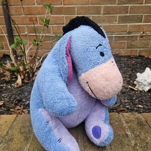 Disney Plush Donkey - Light Blue, Lavender & Peach Colors